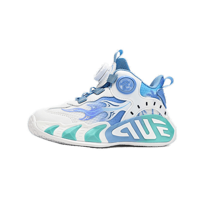 Zapatos para niños, zapatos de baloncesto, 2025 nuevos zapatos deportivos con botones, malla de primavera y verano, zapatos para correr para niños y niñas, niños de mediana edad