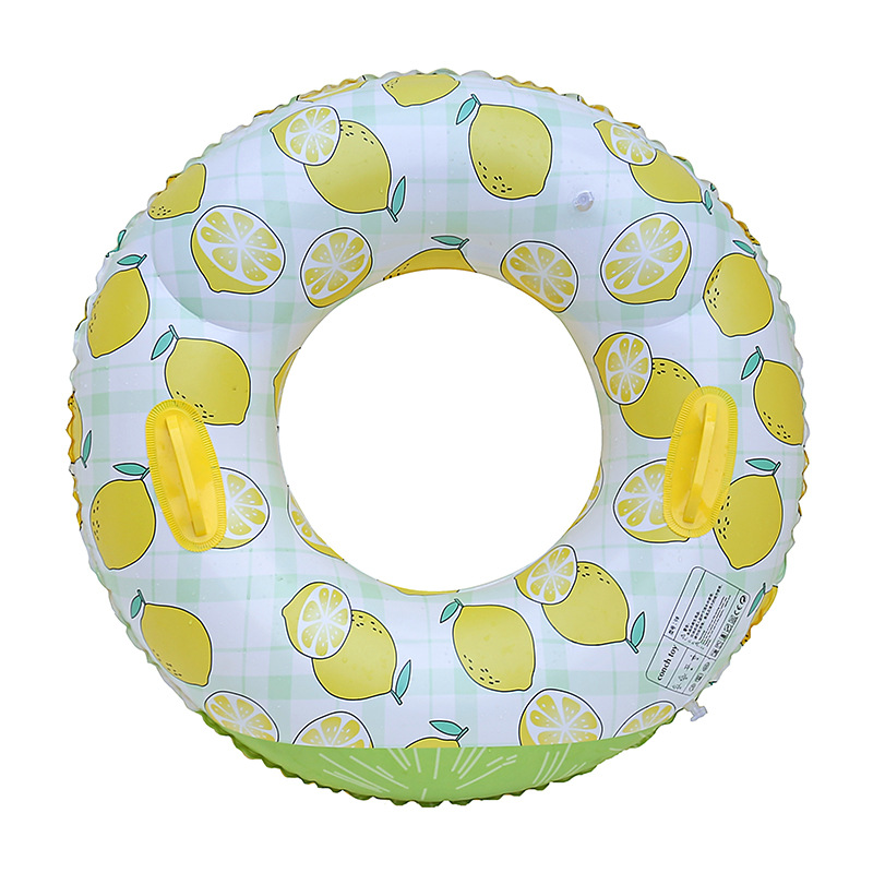 Transfronterizos ampliados con mango de barco de anclaje arco iris anillo de natación para adultos anillo de natación infláble arco iris de gran tamaño para hombres y mujeres