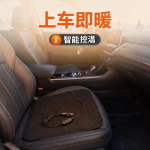 Cross-border car seat heating pad, 12V cigarette lighter controlled temperature, single-piece car seat pad, universal square pad for winter warmth