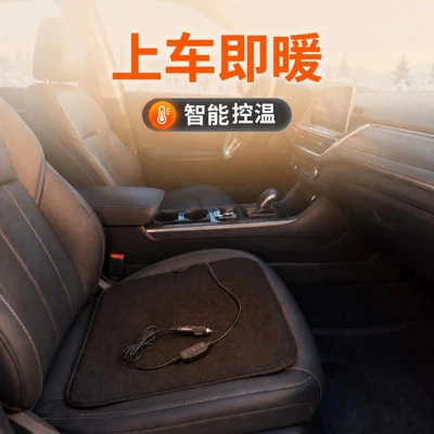 Cross-border car seat heating pad, 12V cigarette lighter controlled temperature, single-piece car seat pad, universal square pad for winter warmth