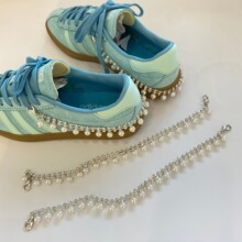 H 93820 Pearl Chain Rhinestone Trim �������� ŷ������羳