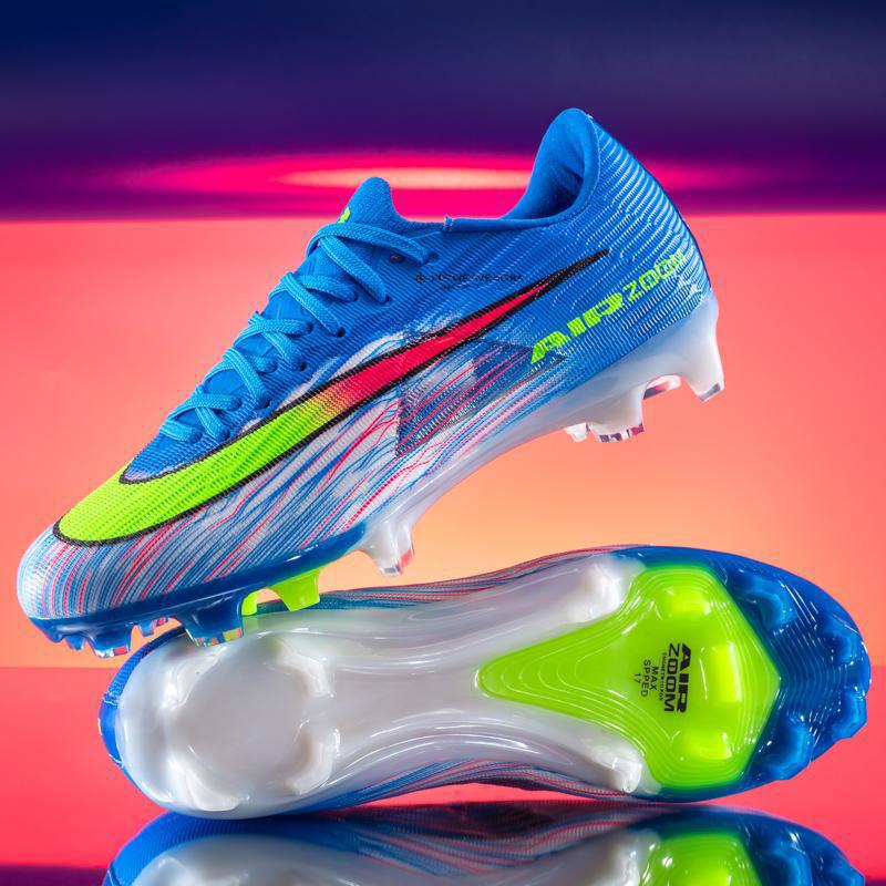 Zapatillas de Fútbol Tejidas Sin Costuras 17 AG TF de TPU y KPU Ligero para Césped Artificial