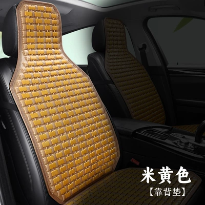 cover summer summer summer summer mat truck – Seat cushion, seat cover - 26-all-bamboo-slat-beige-backrest