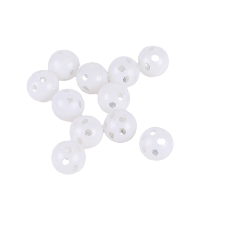 cross-border pet diy bell ball plastic white transparent jingle bell ball doll decoration diy round bell