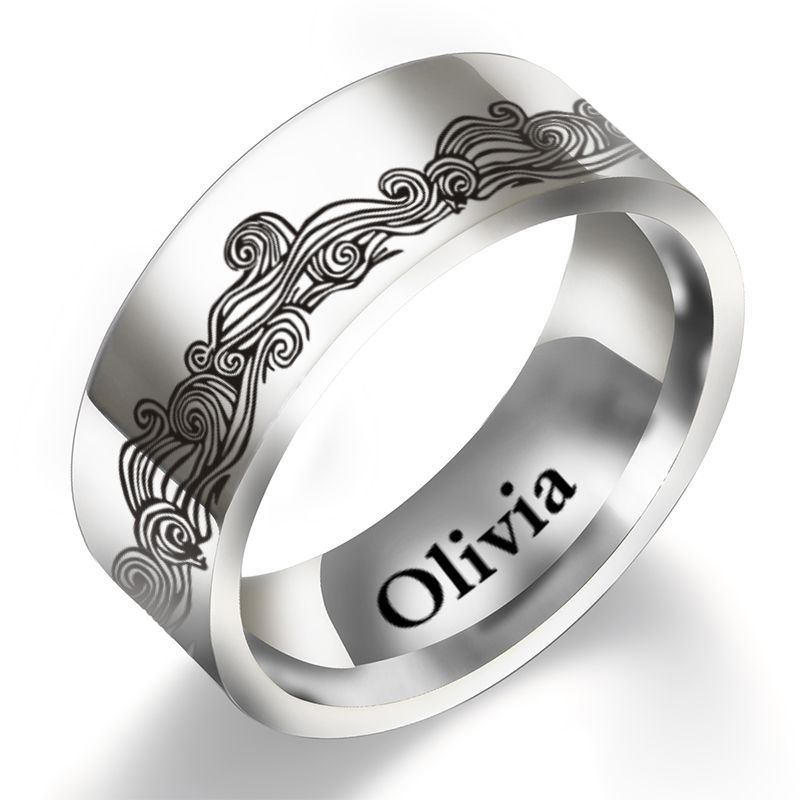 Fashion Geometric Stainless Steel Unisex Rings