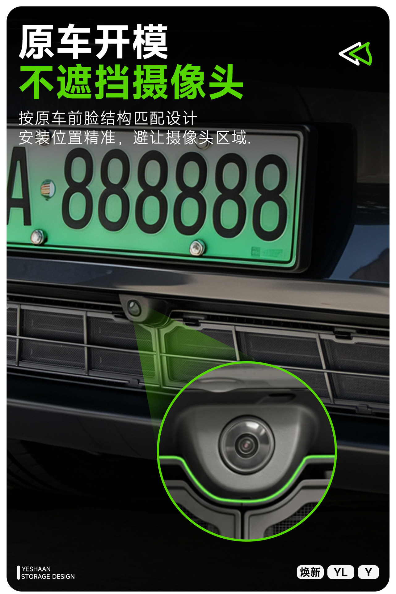 Suitable for Tesla's new Model Y/YL, suspended anti-insect net, air conditioning intake protection, dust-proof net accessories