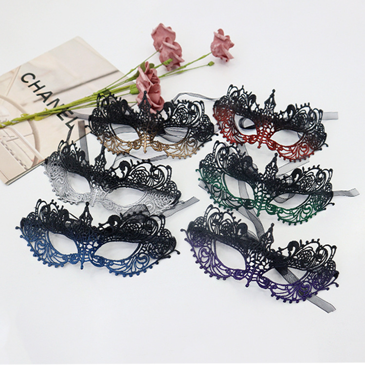 Transfronterizo exclusivo para baile de máscaras nuevas máscaras de damas carnaval máscaras de mitad de cara props de Halloween