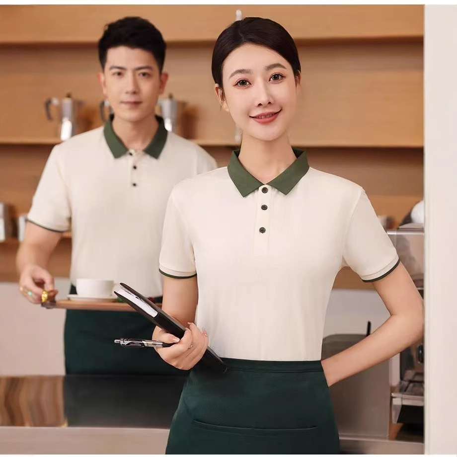 2025 Spring Genderless Style Men's and Women's Polo Shirts Customized Short-Sleeved Fashion Urban Casual Polo Shirts Light Trendy