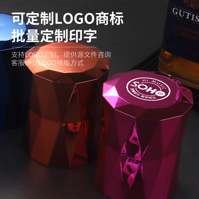 Galvanizado malla de color diamante tamiz bar KTV entretenimiento dados de manivela dados LOGO