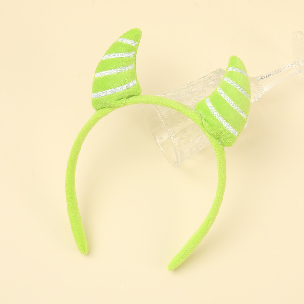 Xiaohongshu.com, diadema de cuerno de tira de color rojo, mascarilla facial para mujer, diadema elástica, diadema de ala ancha, accesorios para el cabello de dibujos animados