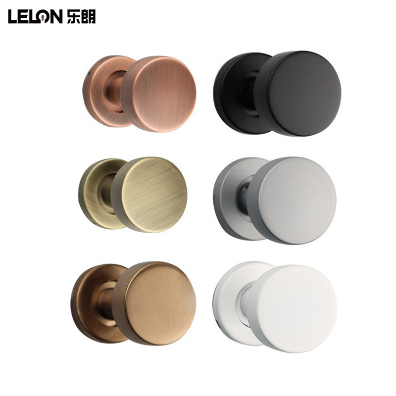 Personalizado 304 acero inoxidable dividido puerta cerradura esférica con llave doble cerradura de puerta de dormitorio cerradura de madera