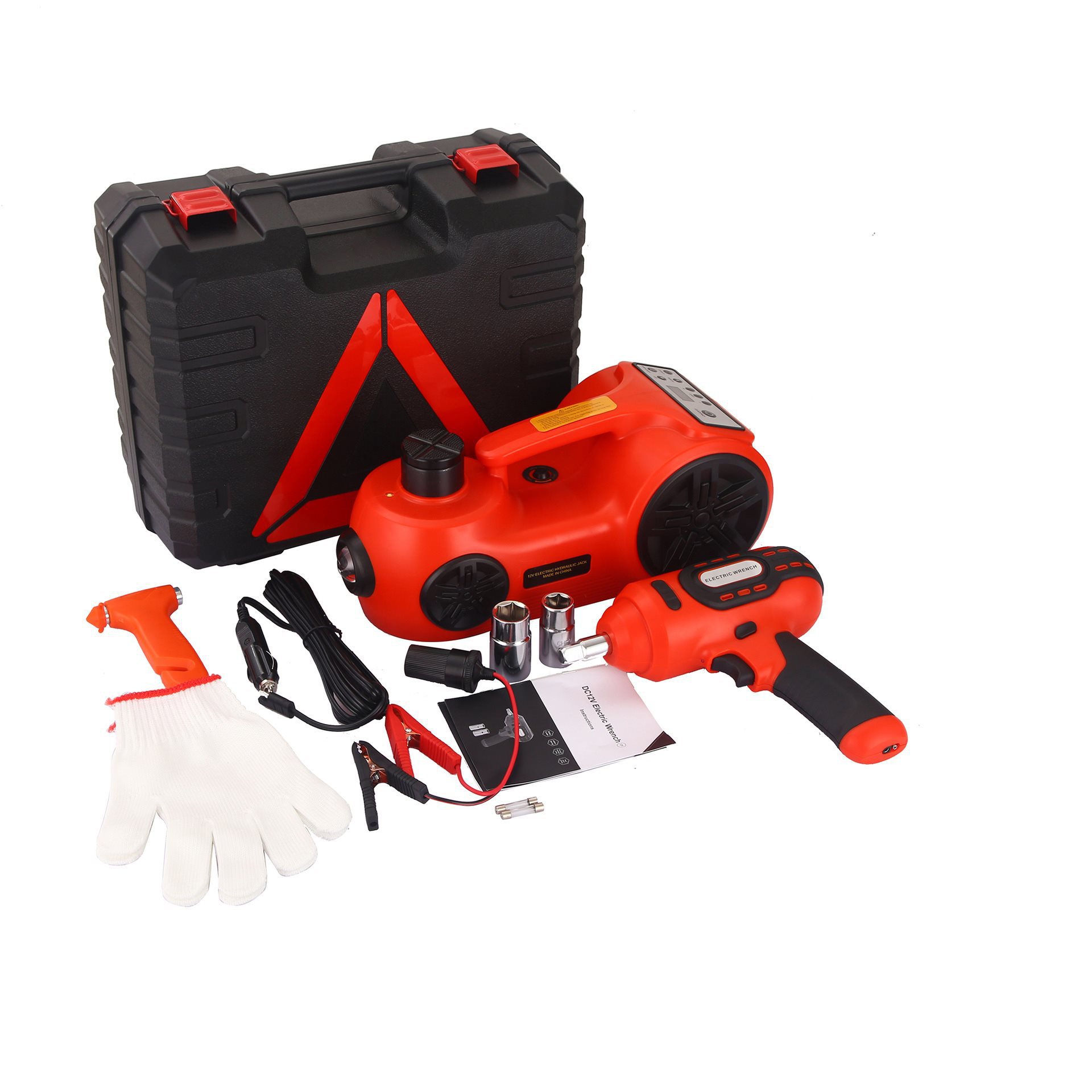 跨境电动千斤顶户外便携车辆应急工具锂控车载起重设备批发