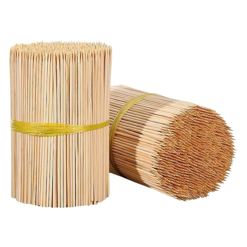 Brochetas de Bambú Desechables para Barbacoa