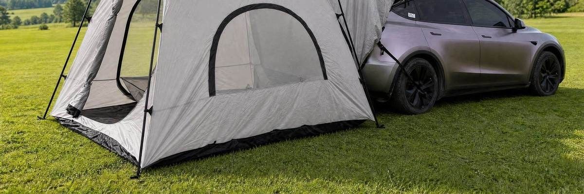 Trunk tent, portable quick-install car tent for overnight camping on long drives, foldable for self-driving trips