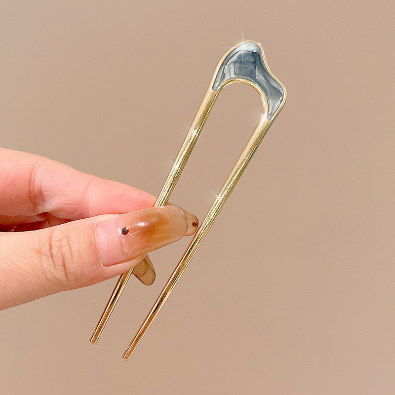 Horquilla en forma de U de alta calidad para mujer, horquilla para el cabello de todo fósforo diaria, horquilla para el cabello de la moda coreana, tocado, accesorios para el cabello con peine