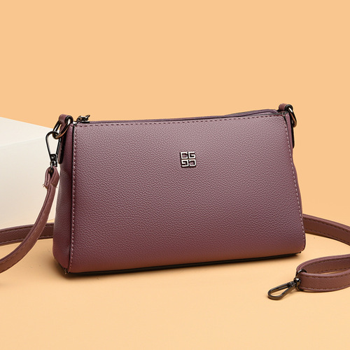 New style women's shoulder bag, fashionable and simple small square bag, large capacity casual crossbody bag, cross-border middle-aged mother bag