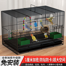 鸟笼金属鸟笼子大号家用鹦鹉笼八哥鸟笼玄凤文鸟鸟笼养殖鸟笼工厂