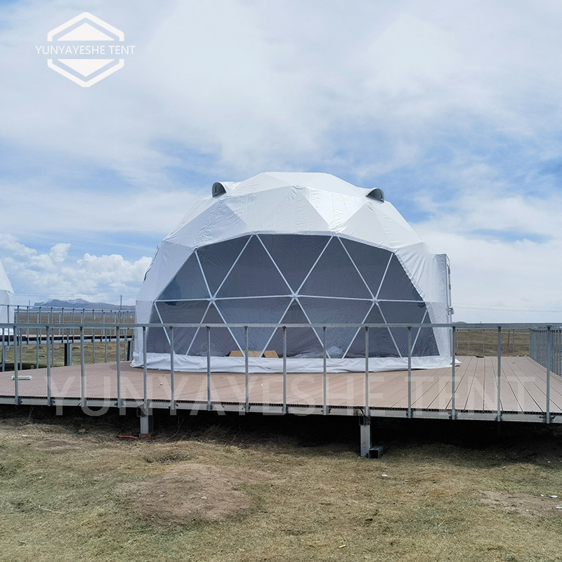 阿坝州酒店帐篷 6米直径球形星空帐篷景区民宿网红泡泡屋舒适空间