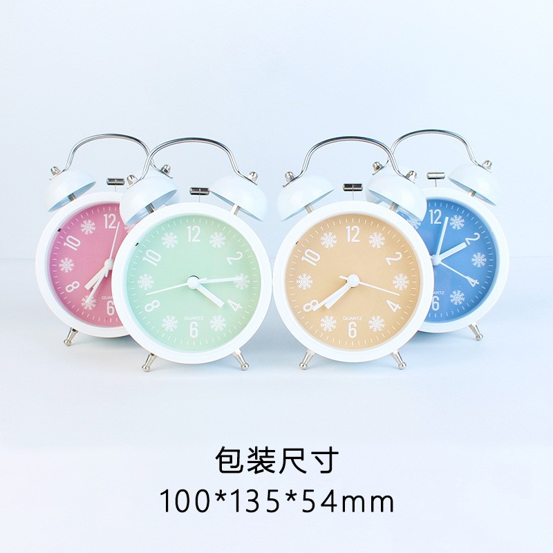 新款創意圓形辦公室桌面迷妳小鬧鍾時間小管家款式批發教學時鍾