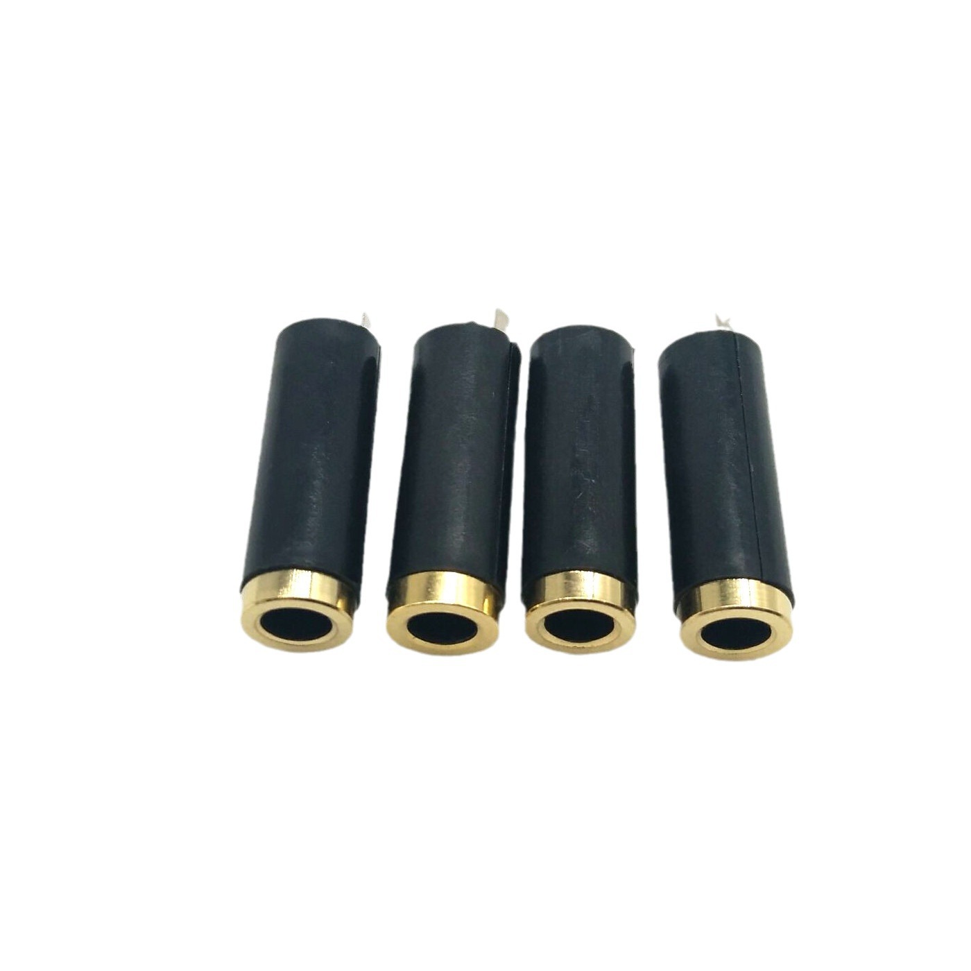 DC3.5立体塑胶镀金母座外径6.0MM3.5立体塑胶母座音频接口立体声