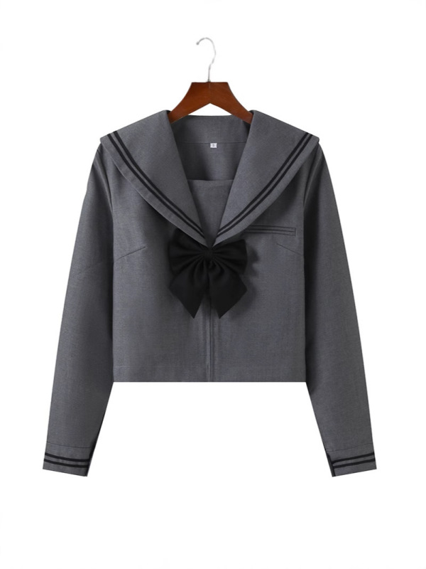 工厂代发包售后灰二本jk制服水手服jk校供感百褶裙jk套装jk裙正版|undefined