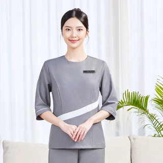 高档足浴店工作服美容院足疗养生馆spa中式会所技师工作服套装批