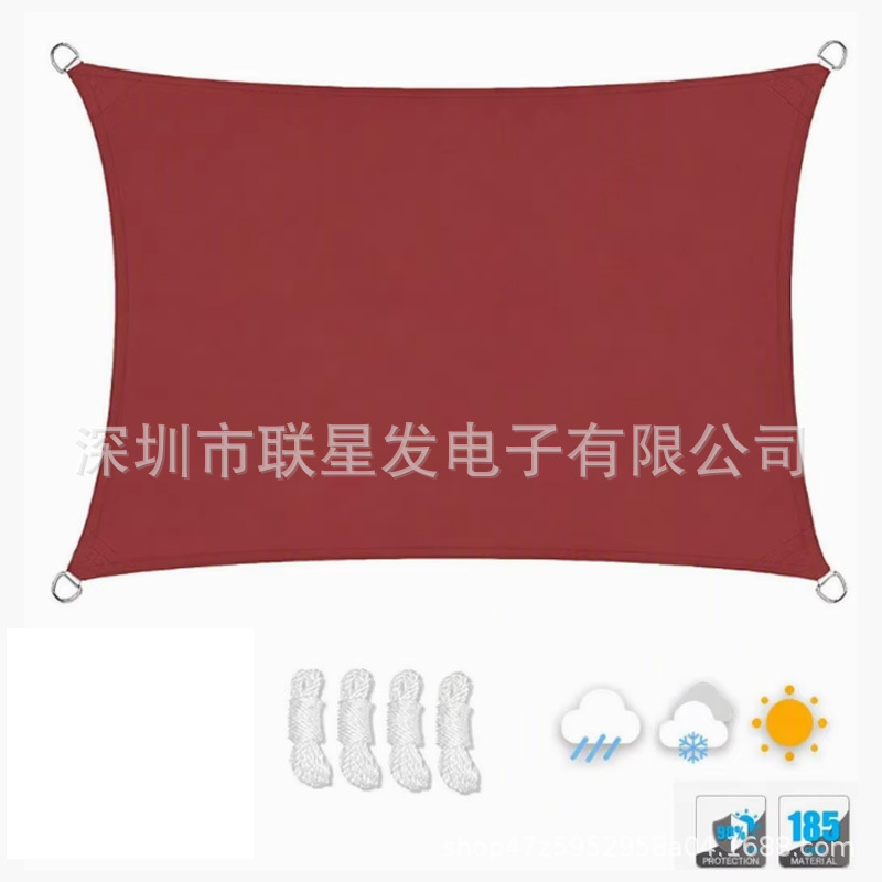 420D sunshade sail waterproof canopy, sunshade and heat insulation for small courtyards and balconies, courtyard rainproof tarpaulin, outdoor sunshade cloth