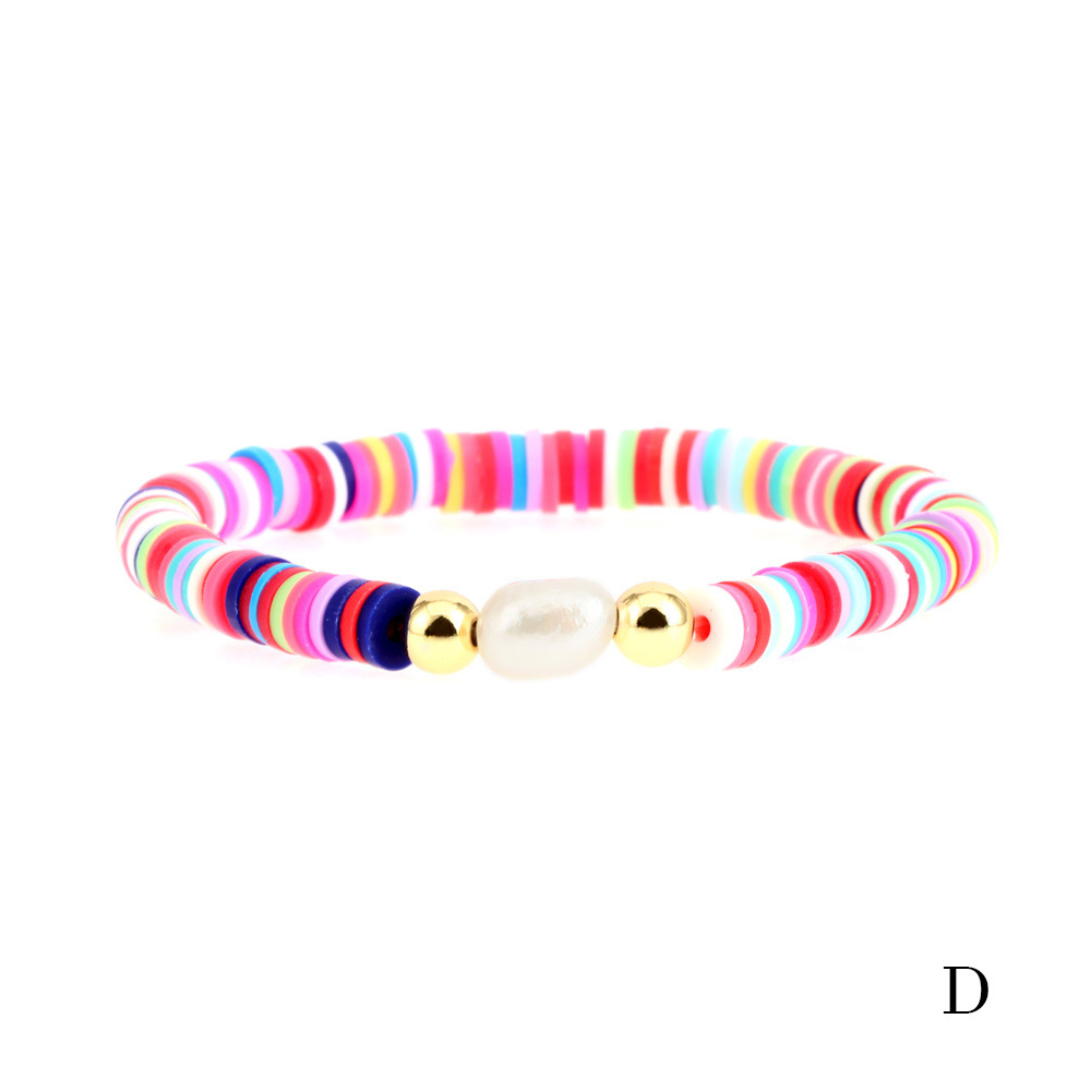 1 Piece Bohemian Colorful Soft Clay Women's Bracelets display picture 2