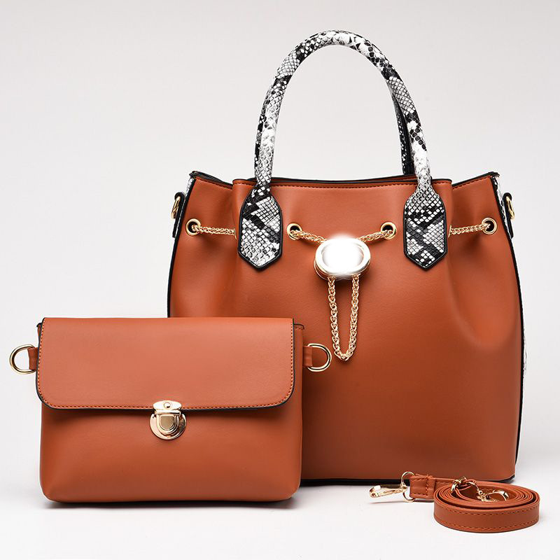 Women's Handbag Set Versatile Crocodile Pattern Bag For Ladies_voghion.com