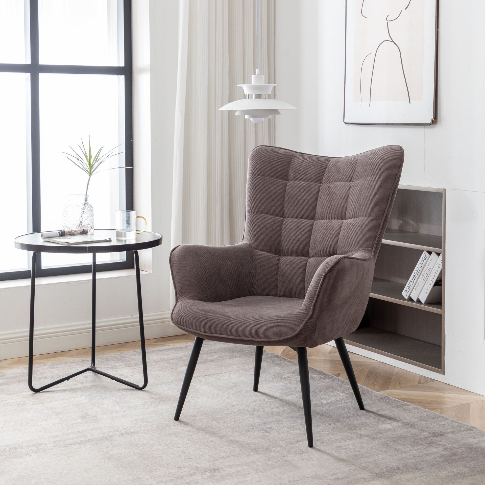 새로운 벨벳 블랙 풋 소프트 가방 의자 유럽 스타일 벨벳 등받이 의자 발판 현대 간단한 소파 의자 도매