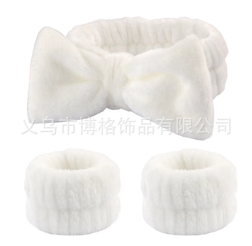 Amazon popular banda de pelo de las mujeres cara impermeable correa de muñeca traje arco simple banda de pelo accesorios para el cabello cabeza