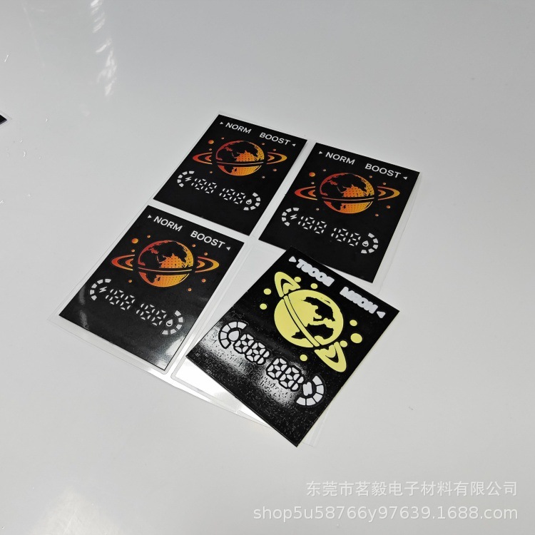 工厂定制 LED数码管彩膜面贴 电子烟数显88膜片 PET均光片
