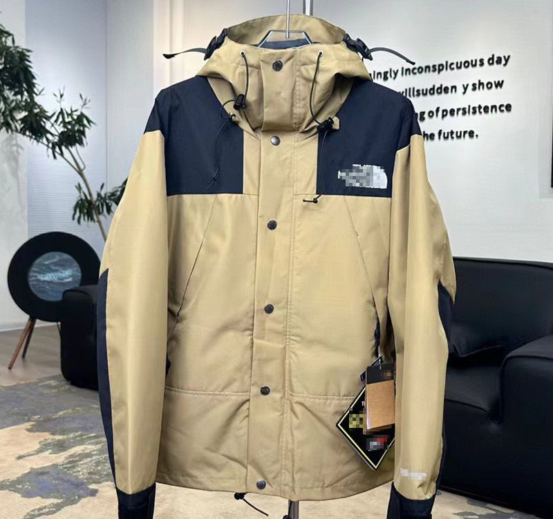 外贸1990冲锋衣男女美版北家登山服三合一户外防风情侣外套连帽|undefined