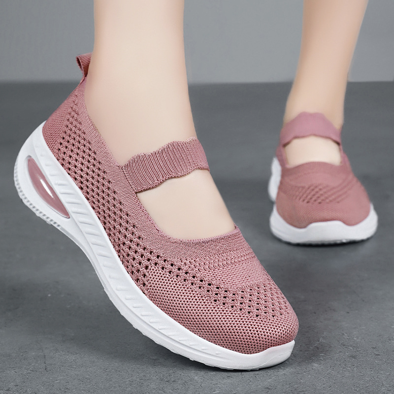Zapatos mujer todo fósforo verano nuevos zapatos de tela viejos de Beijing zapatos de madre cómodos y transpirables para mujer zapatos de mujer transfronterizos