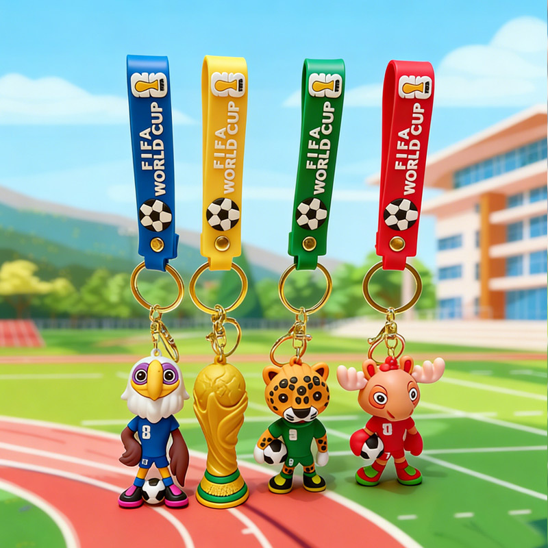 Creative Cartoon World Cup Mascot Keychain, Cute Bag Pendant, Car Key Chain, Gift Wholesale Creative Cartoon World Cup Mascot Keychain, Cute Bag Pendant, Car Key Chain, Gift Wholesale