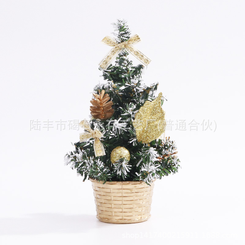 Navidad árbol decoración fábrica directa mini árbol artificial decoraciones familia Navidad regalos 20cm