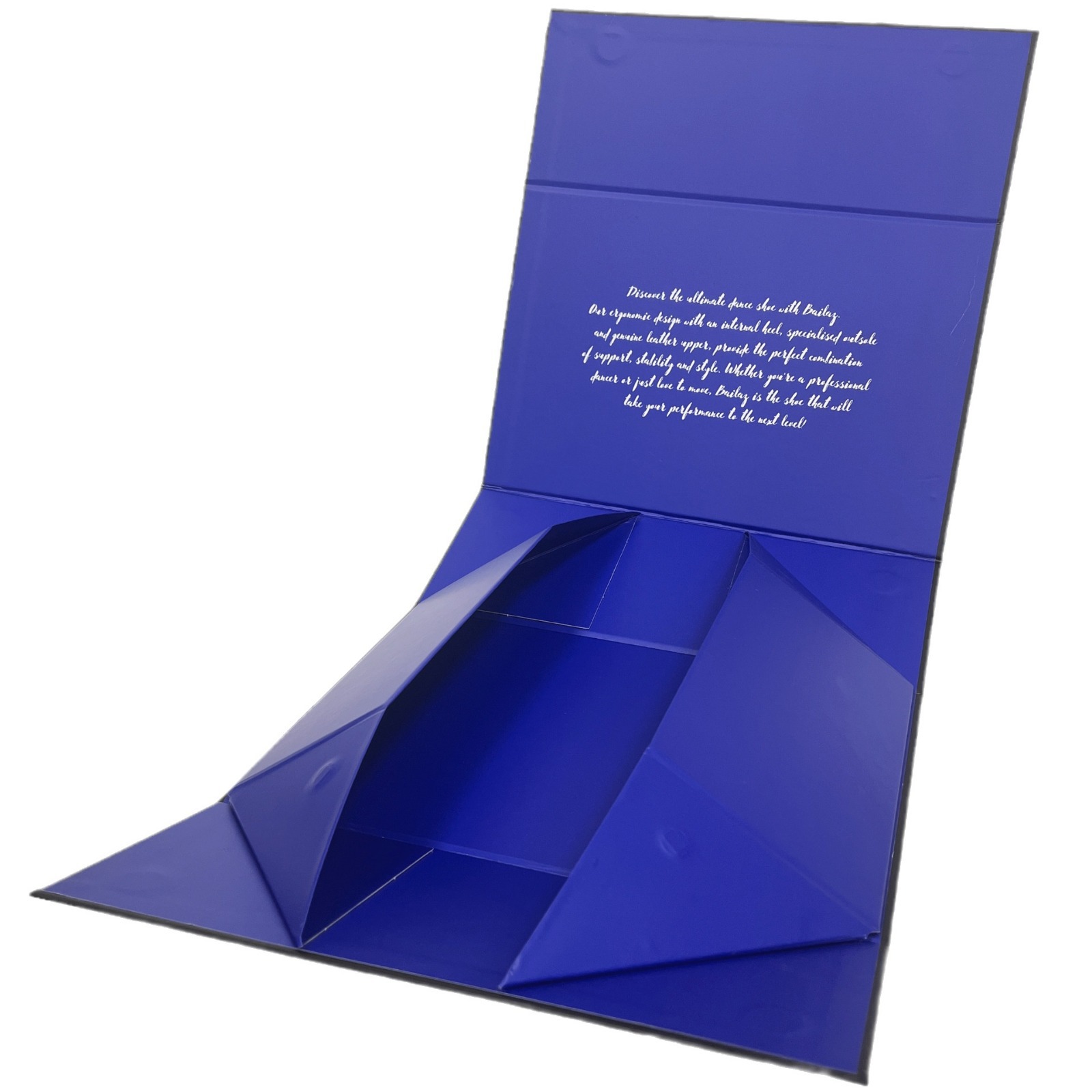 纯黑色全磁铁折叠盒定制超大号折叠礼盒包装盒logo烫金一片式