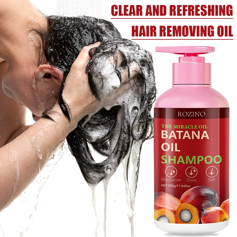 Трансграничный 500 г красный батана, свежий и прохладный шампунь, глубоко очищающий, контролирующий жирность кожи головы, успокаивающий зуд и гладкость