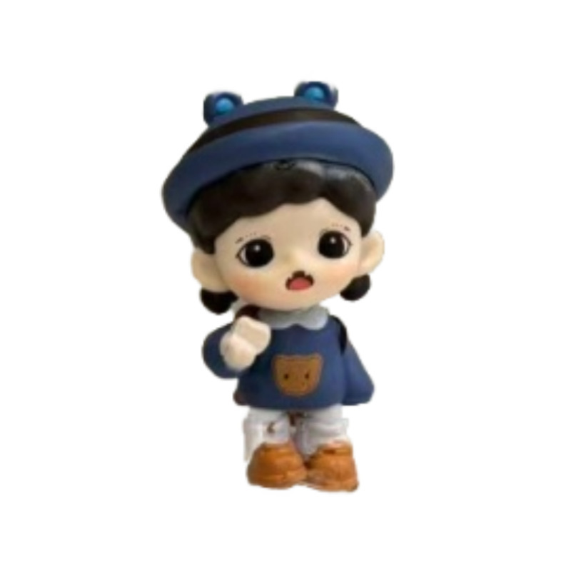 妹妹系列萌粒二创改娃手办摆件公仔潮玩diy盲盒小挂件挂饰手机链|undefined