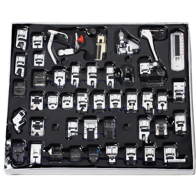 Máquina DE COSER doméstica prensatelas multifuncional accesorios de costura 32 tipos 42 tipos 52 unidades 62 unidades prensatelas traje de costura