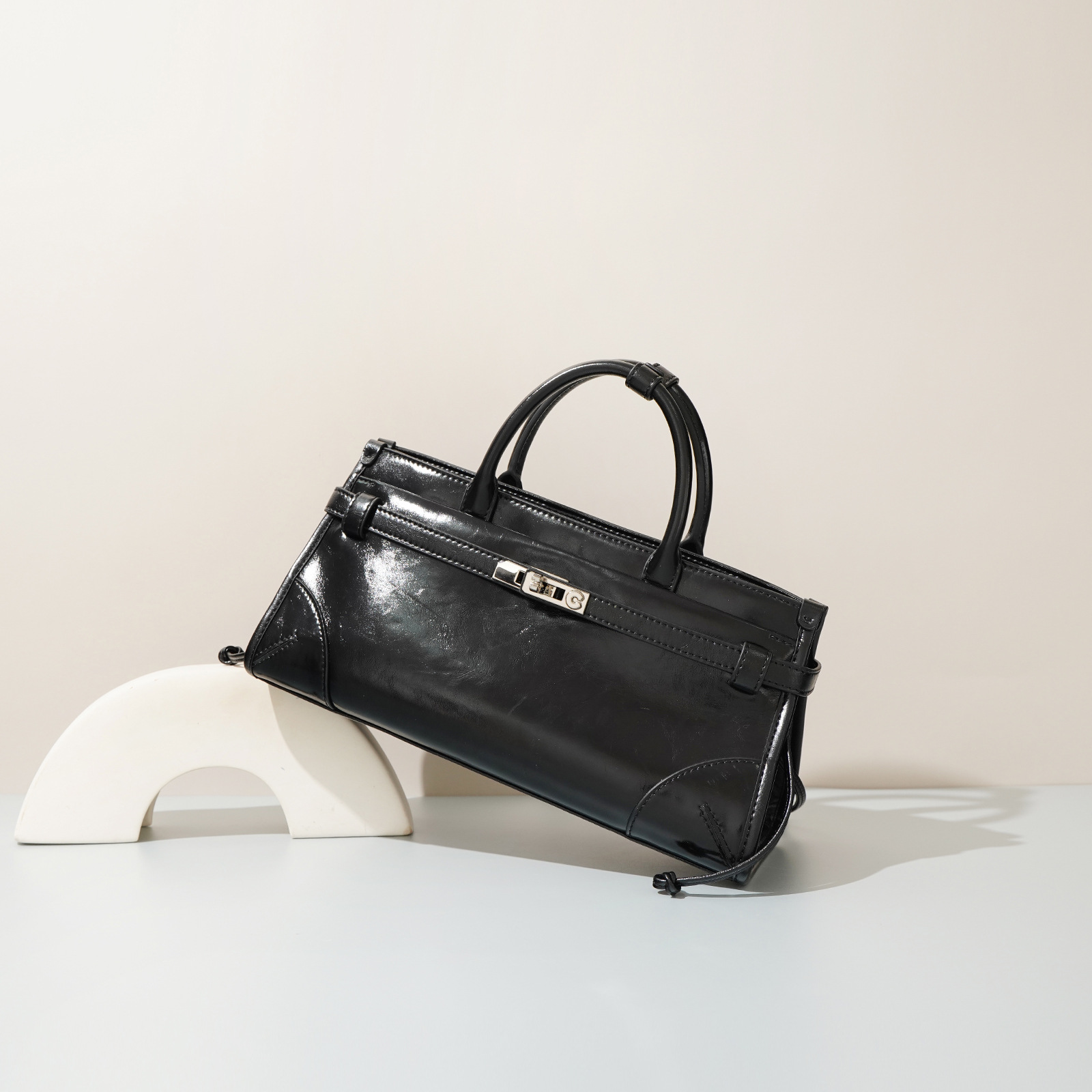 New Cowhide Boston Bag SoftLuxBag Genuine Leather Tote Bag For Women Top Grain Leather Large Capacity Shoulder Crossbody Bag