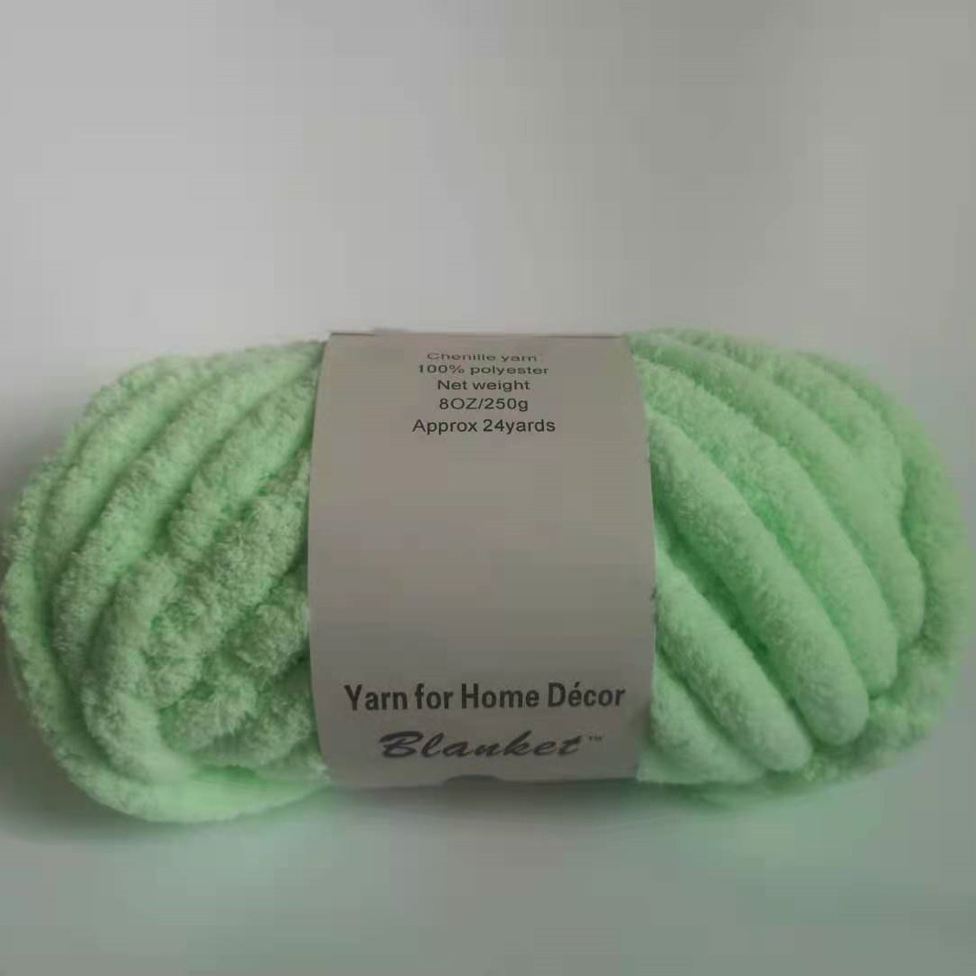 Amazon DIY manta de chenilla sub-hilo grueso hilo de lana de Islandia lana gruesa tejida a mano cojín almohada animal nido
