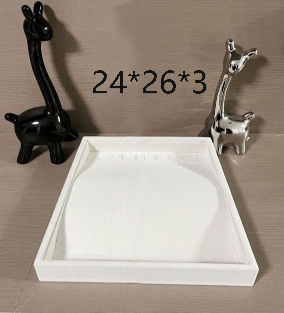Muestra de joyería negra de alta calidad de tela de vello para ver paletas de joyería caja de almacenamiento collar de joyería anillo bandeja de visualización image 27