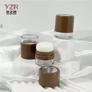 工厂可定制3.2ml粉罐 带粉扑镜子 空罐现货批发 优之然化妆品包装