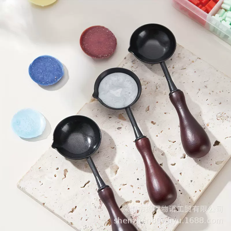 火漆不粘勺火漆印章工具勺子加热火漆蜡搭配熔炉防粘火漆勺不沾勺
