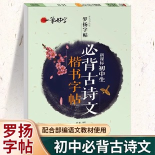 初中生必背古诗文楷书字帖罗扬字帖一笔好字正楷钢笔字帖练字本