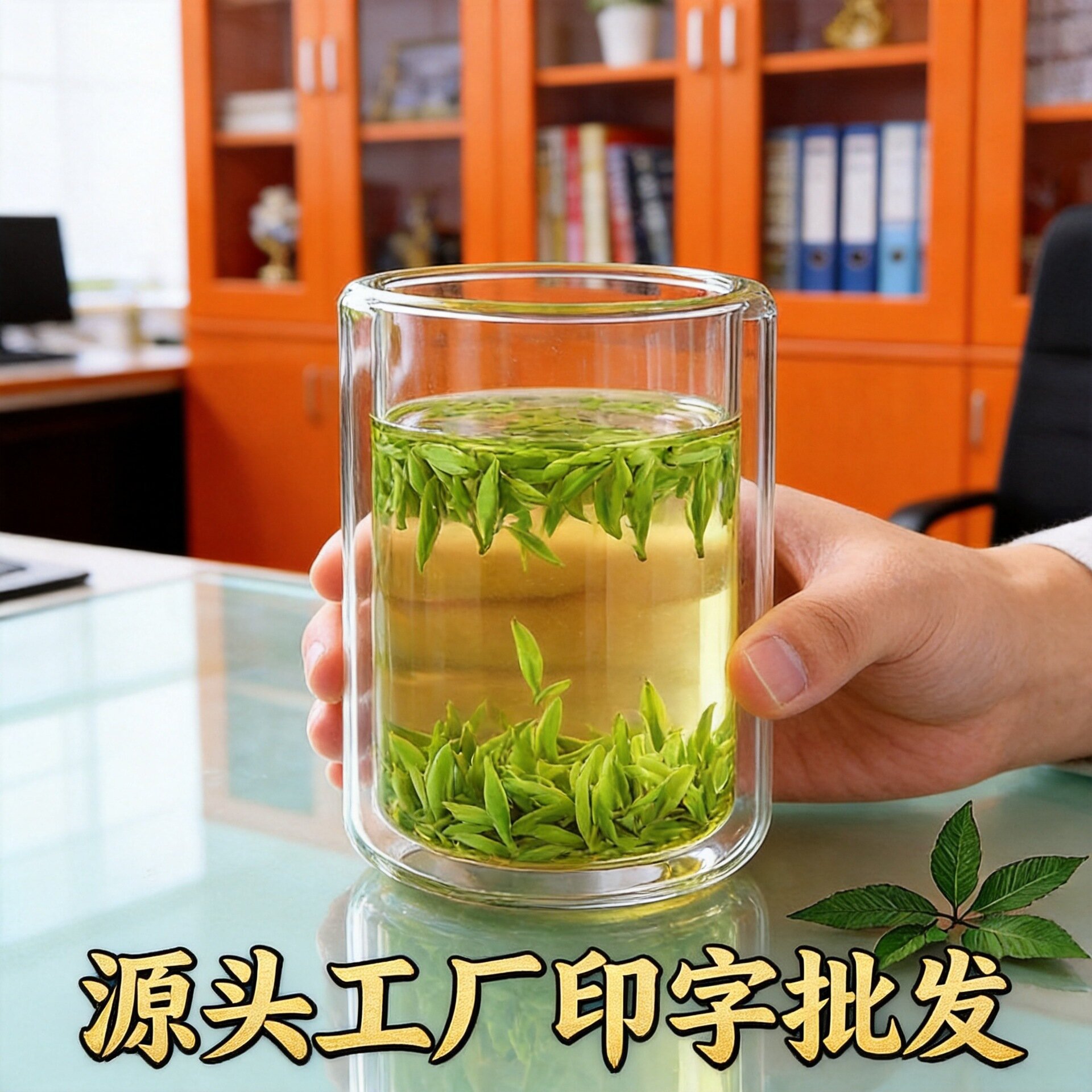 유리 가정용 열 절연 더블 레이어 고온 보로실리케이트 워터 컵 투명 무연 라운드 하단 유리 티 컵 도매