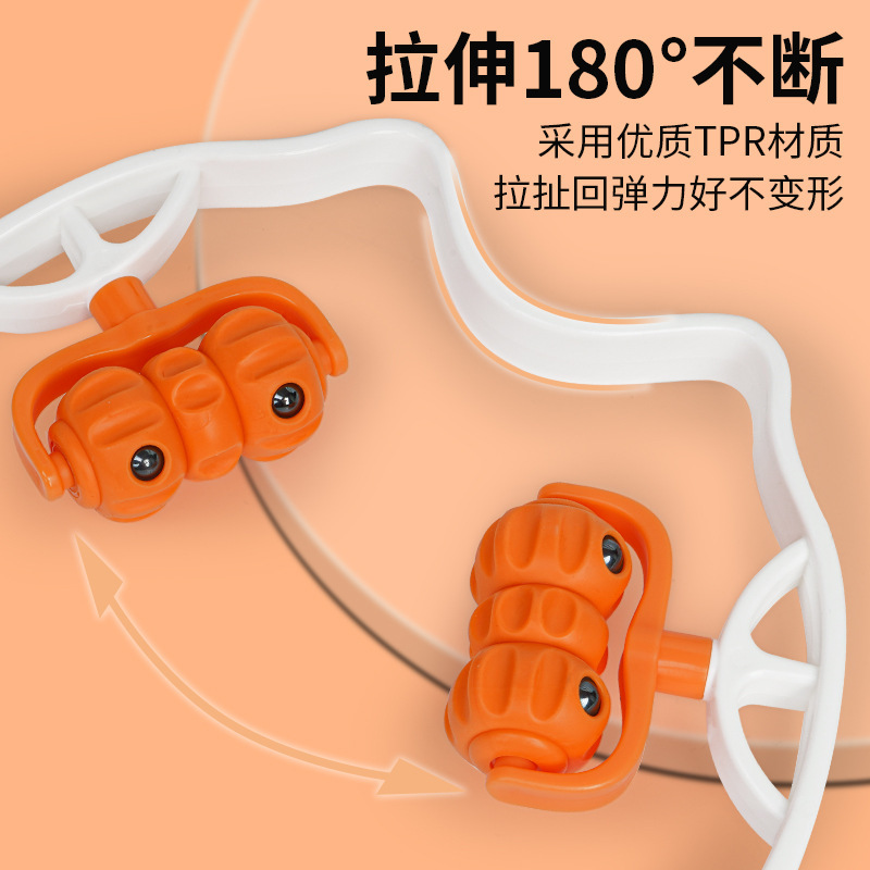 工場直送の手動頚椎マッサージクリップ、肩、首、脚用ローラーリラクサー、ポータブル首クリップアーティファクト|undefined