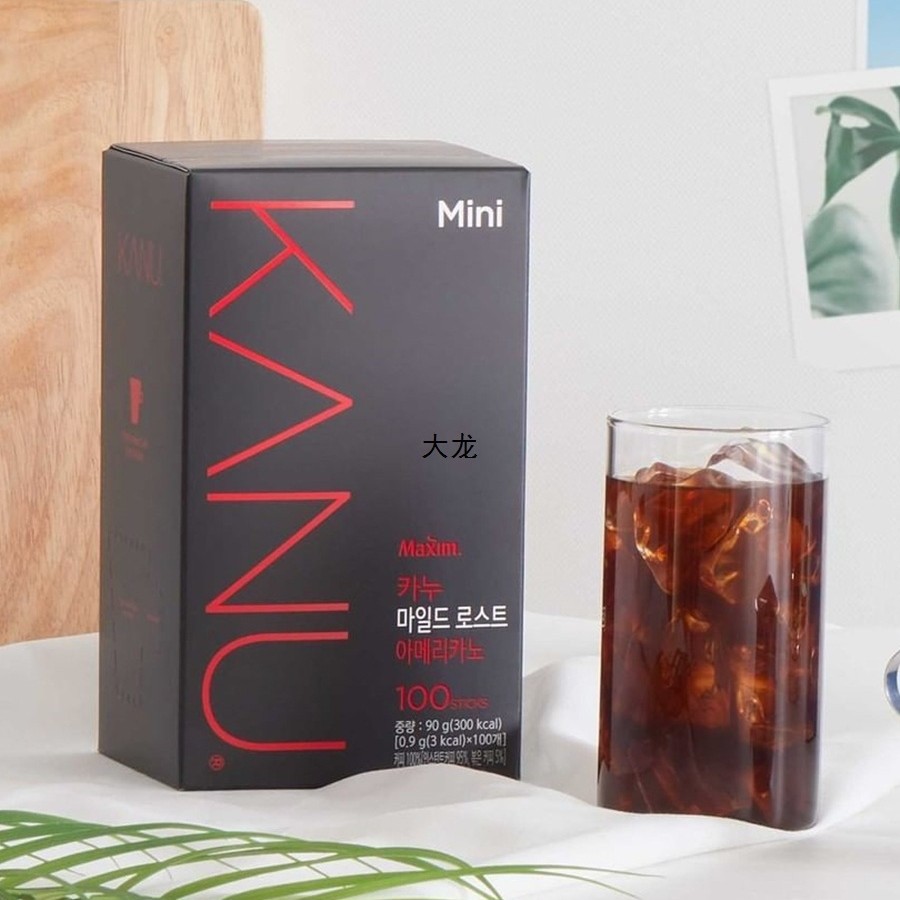 韩进口卡奴深度无砂糖微甜意式速溶冷萃美式冰黑咖啡