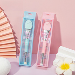 Rubyface Multi-color Silicone Dual-headed Cleansing Tool, Cream Application & Film Removal Stick, Beauty Gadget, Face Mask Brush